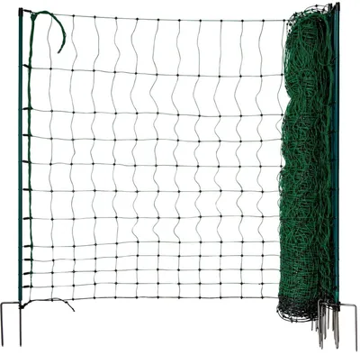 Produktbild von horizont Geflügelnetz ranger® security | 105 cm hoch | 50 m lang | Doppelspitze | ohne Stromleiter Das zuverlässige Netz für Geflügelhalter