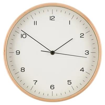 Obrázek produktu pro Nástěnné hodiny z překližky, Ø 31 cm