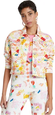 Image de Veste en jean imprimée Desigual Lisam pour femme, taille M