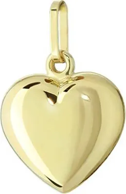 Produktbild von Goldherz aus 333er Gelbgold Kettenanhänger Herz 6mm Poliert Damen Kinder 7708