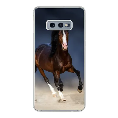 Produktbild von MuchoWow® Handyhülle Schutzhülle Hülle für Samsung Galaxy S10e Pferde - Tiere - Sand Silikon Softcase Handy Hülle - Handy