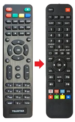 Produktbild von Fernbedienung geeignet für TELESTAR DIGIHD-TS6