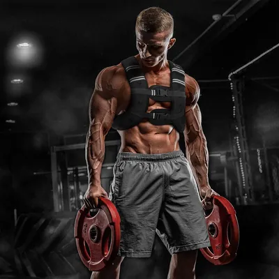 Obrázek produktu pro Zátěžová vesta 8 kg - Nastavitelný fitness trénink