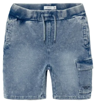 Produktbild von NAME IT Trendige Stretch Jeans Shorts Kurze Cargo Hose Denim Pants Größe: