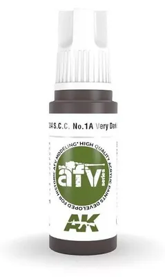 Produktbild von AK Interactive AK11384 - S.C.C. No.1A Very Dark Brown 17ml - Neu