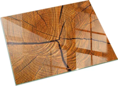 Produktbild von Holzmaserung im Querschnitt – Glasbodenplatte für – Kaminofen – Kaminplatte Glas – Schutzglas – Funkenschutzplatte –Glasbodenplatte Feuerfeste – Hitzeschutzplatte – Bodenschutz aus Glas – 120x80 cm