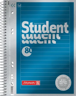 Zdjęcie produktu dla BRUNNEN 10691542 Collegeblock A5 liniert mit Rahmen Premium