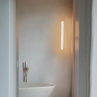Produktbild von Qazqa Badezimmer led Modern Wandleuchte, Wandlampe - Cascada - Gold, inkl. 5.4W integrierter LED, 3000K, warmweiß, 2-flammig, 62cm, IP44, Ideal als Badezimmerlampe