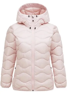 Produktbild von Peak Performance Damen Helium Down Hood Jacke Frosted Blossom : L : rosa Farbe: rosa Größe: L