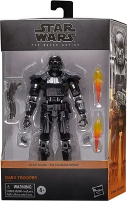 Produktbild von Hasbro Star Wars: The Mandalorian Black Series Deluxe Actionfigur 2022 Dark Trooper 15 cm