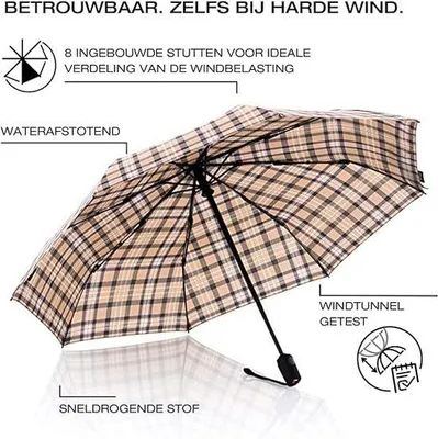 Produktbild von Famanu Regenschirm windfest - kompakt und stabil