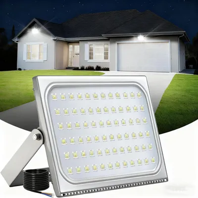 LED-Flutlicht 500 W, 50.000 lm, kaltweiß, IP67, Außenstrahler