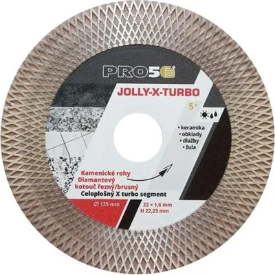 Obrázok produktu pre PRO5 | Diamantový rezný a brúsny kotúč Ø125 mm - s pružnými hranami (X-turbo)
