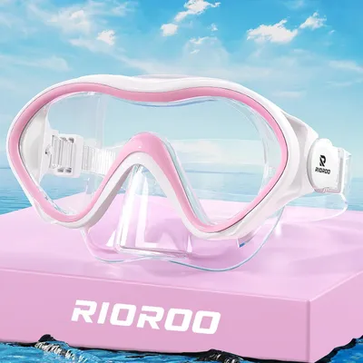 Produktbild von Schwimmbrille für Kinder, 4-14 Jahre, mit Nasenschutz, Anti-Beschlag, Panorama-Sicht