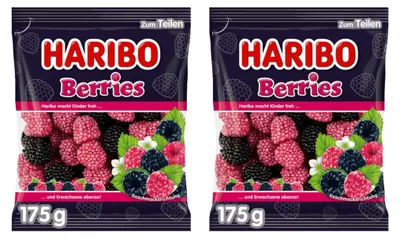 Produktbild von Berries-Gummibärchen 175 g – Haribo – 2x