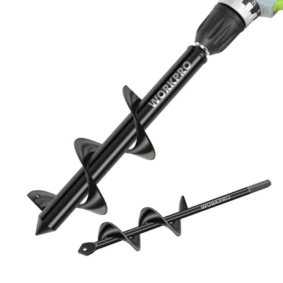 Produktbild von WORKPRO Gartenbohrer Erdbohrer für Bohrmaschine Garten Schnecken Spiralbohrer Schnurlos Handbohrer Grabungswerkzeug zum Pflanzen und Bohren