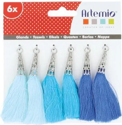 Immagine prodotto di 6 nappe blu