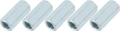 Image de 5pcs M12*40 Long Rod Nut Hex Hexagonal Sleeve Nut Standoff Threaded Fasteners (17mm)