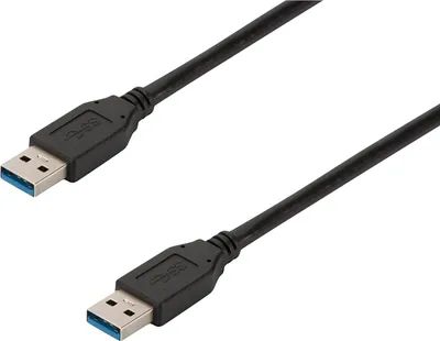 Produktbild von Ewent EC1021, 1 m, USB A, USB A, USB 3.2 Gen 1 (3.1 Gen 1), Schwarz
