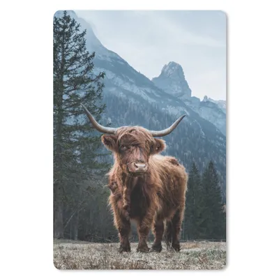 Produktbild von MuchoWow® Mauspad Mousepad Berge - Winter - Schottische Highlander 40x60 cm - Mousepads - Maus Mat - Pad - Mausunterlage - Schreibtisch Accesoire