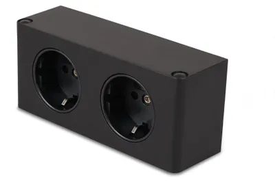 Image de kalb | Multiprise à 2 prises 2x 230 V, câble avec fiche, noir