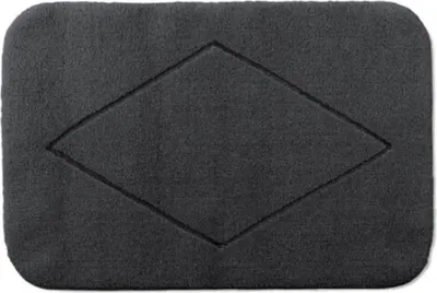 Produktbild von Rhomtuft Badteppich Raute abgerundet Farbe zinn Größe 80x160 cm