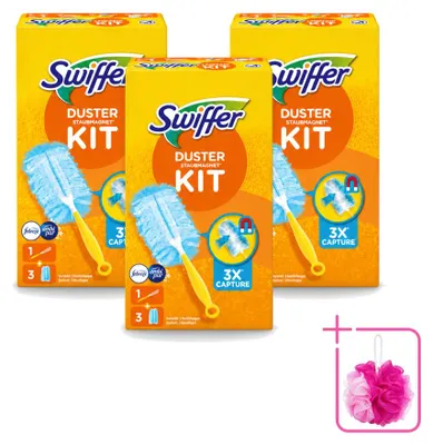 Produktbild von 3 x Swiffer Duster Starterkit mit 3 Febreze-Nachfüllern - Sparpackung - 3 Stücke