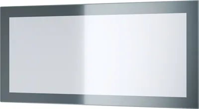 Produktbild von Vladon Spiegel Lima,  Germany, Wandspiegel mit Rahmen im modernen Stil, Grau Hochglanz (89 x 45 cm)