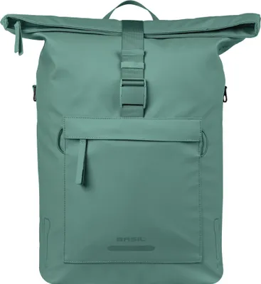 Immagine prodotto di BASIL Borsa a tracolla per bicicletta Brooklyn MIK Hooks, verde argento