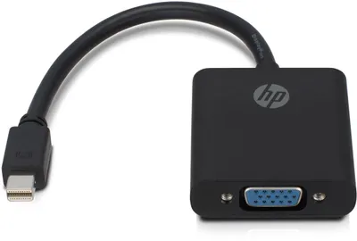 Produktbild von HP 2UX10AA, VGA (D-Sub), Mini DisplayPort, Männlich, Weiblich, Schwarz, 130 mm