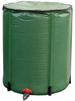 Obrázek produktu pro Skládací sud na dešťovou vodu OP70943, 200 l, 60 x 70 cm, zelený