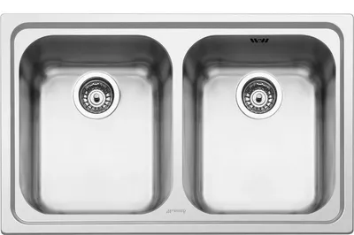 Produktbild von Smeg SP792-2, Edelstahl, 2 Bowling, 340 x 400 mm, 21 cm, 340 x 400 mm, 21 cm