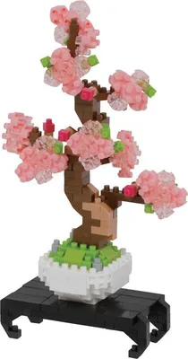 Produktbild von Bonsai Nanoblock Bauset Kirschblüten (270 Teile)