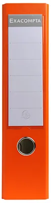 Image de Exacompta, classeur en plastique, 2 anneaux, format DIN A4, largeur augmentée à 80 mm, couleur orange
