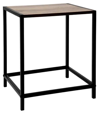 Produktbild von Beistelltisch aus Metall und Holz, schwarz, für Innenräume