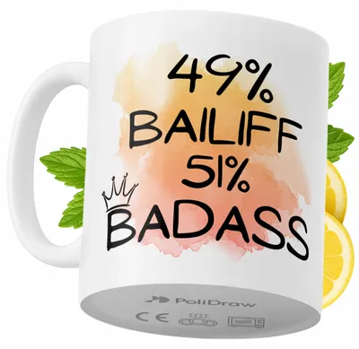 Produktbild von Lustige Tasse für Gerichtsvollzieher - Kaffee- oder Teetasse mit witzigem Textdesign - ideal für Geburtstage, Namenstage, Feiertage und besondere Anlässe. Hochwertige Tasse für Zuhause, Büro und Arbeit. Farbe: Weiß, 330 ml.