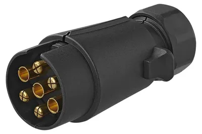 7-poliger Stecker, PVC, Flachsteckeranschluss, für Anhänger