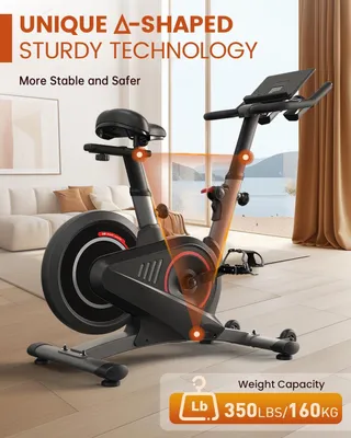 Produktbild von Fitnessfahrrad - Heimtrainer - Indoor-Fahrrad - mit magnetischem Widerstand - Riemenantrieb