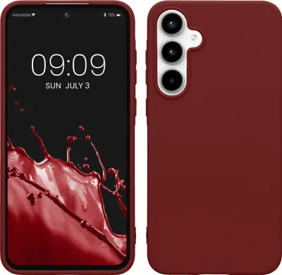 Produktbild von kwmobile Handyhülle für Samsung Galaxy A55 5G Hülle - TPU Case - Kabelloses Laden - Schutzhülle Cover in Tawny Red
