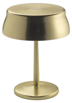 Imagen del producto de Zafferano - Lámpara de mesa LED inteligente Wi-Fi "SISTER LIGHT MINI", color dorado, recargable y con regulador de intensidad