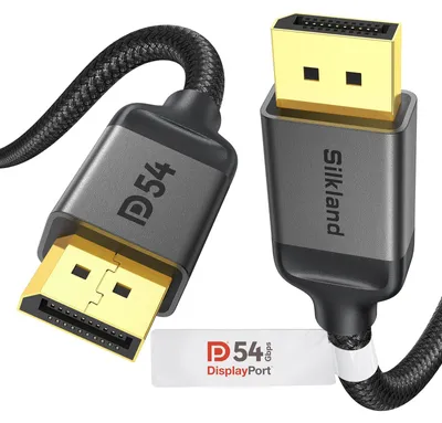 Zdjęcie produktu dla Kabel DisplayPort 2.1 – 1 metr, obsługuje rozdzielczość 4K przy 240 Hz oraz 8K przy 120 Hz