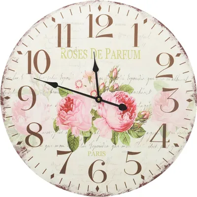 Produktbild von vidaXL Vintage Wanduhr Blumen 60 cm