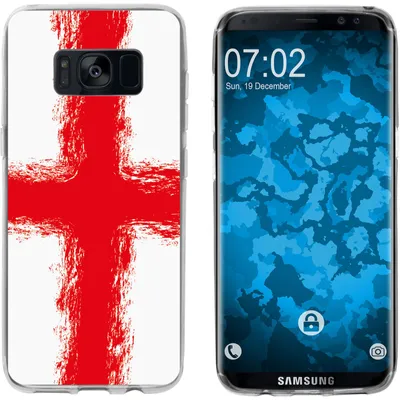 Produktbild von PhoneNatic Case kompatibel mit Samsung Galaxy S8 Silikon-Hülle WM England M4