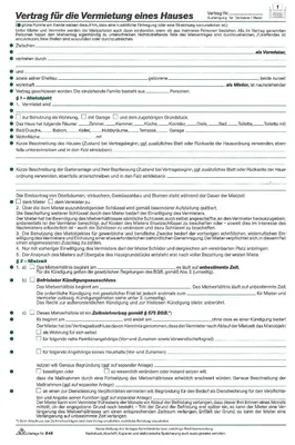 Produktbild von RNK Mietvertrag Haus DIN A4 10St