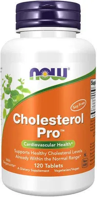 Obrázek produktu pro Cholesterol Pro 120 tablet Now Foods