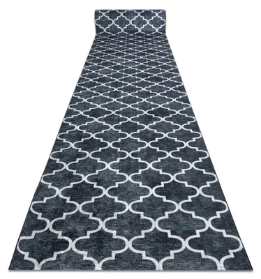 Imagen del producto de Alfombra de pasillo con refuerzo de goma LOTUS CLOVER 60924 Trébol, jaspeado lavable 100 cm 100x810 cm