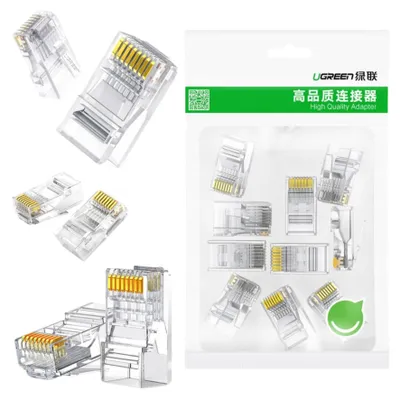 Immagine prodotto di Ugreen 10x Connettore RJ45 8P8C Cat6 Trasparente KP26283