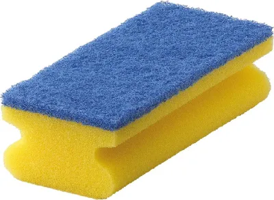 Produktbild von Pad-SchwammVlies Bäderschwamm 7 x 15 cm mit blauer Padseite