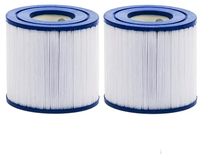 Produktbild von AllSpares Whirlpool Filter (2 St.) geeignet für SC750 / 40101 / PWW10 (Ø100x100mm) Wasserfilter für Spa / Whirlpool