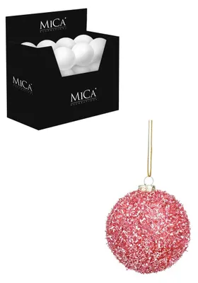 Image de Boule de Noël rose, incassable